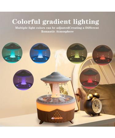 Rain Cloud Humidifier - Essential Oil Diffuser with 7 Color LED Lights & Raindrop Sound | 500ml Micro-Air Humidifier for Home Office & Sleep - Buy Online on GoSupps.com