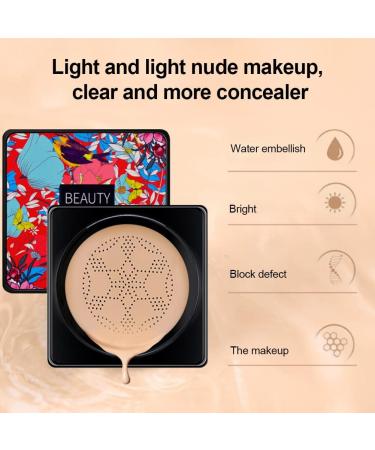  dewdat Mushroom Head Air Cushion CC Cream Long-Lasting Moisturizing Foundation Matte Concealer Lightweight Weather Resistant - Buy Online on GoSupps.com