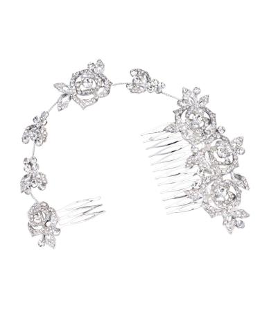 minkissy Accessories Headband Hair Comb Floral hair pin Bridal Wedding Hair Comb hair accessories alloy Hair