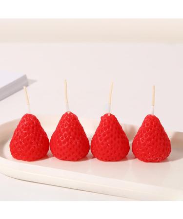 Strawberry Aromatherapy Candle - Cute Creative Birthday Candle Ornaments for Unique Gifts - Buy Online on GoSupps.com