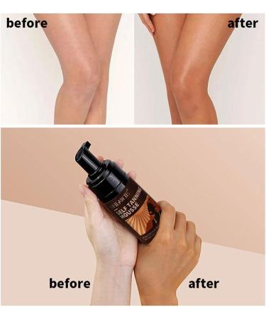 Self Tanning Mousse For Face Self Tanning Mousse Face And Body Moisturizing Natural Sunless Tanning Mousse Self Tanning Mousse For Tanned Complexion 100g - Buy Online on GoSupps.com