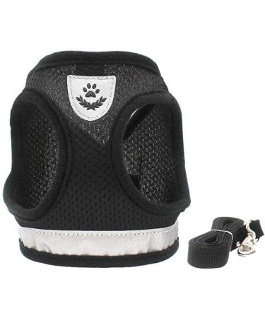 Femax Dog Harness & Linen Set: Soft Mesh Reflective Adjustable Breastware for Dogs & Cats - Perfect for Walking & Training (30-34 cm Black) - Buy Online on GoSupps.com