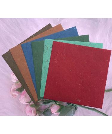 Mulberry Paper 20 Sheets 6x6 inches Origami Craft Decoration Paper - Banana Bark Design for DIY Crafts - Buy Online on GoSupps.com