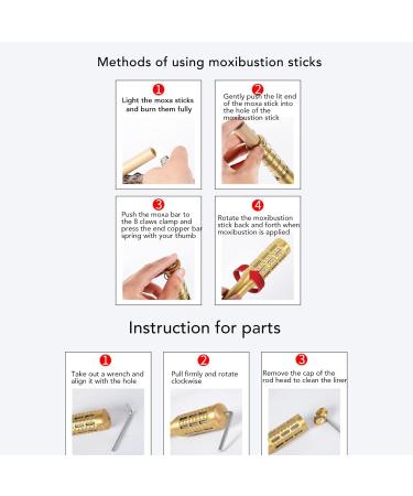 Buy Moxa Stick | Copper Moxibustion & Portable Massage Tool for Beauty Salons - International Shipping - Buy Online on GoSupps.com
