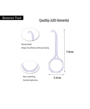 Invisible Orthodontic Set - 4 Pieces | Alignment Tool Retainer Case & 2 Oral Care Tools | Perfect for International Shipping (Purple) - Buy Online on GoSupps.com