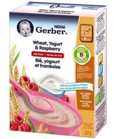 Gerber Wheat with Yogurt & Raspberry