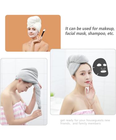 Chillyfar Microfiber Towel Set - Quick Drying Super Absorbent Hair Towels for Women & Girls (2 Pack: Beige & Dark Gray) - Perfect for Long Curly Thick Hair - Buy Online on GoSupps.com