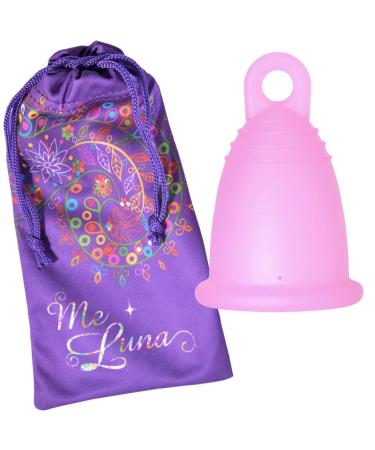 Me Luna Menstrual Cup Soft Ring Pink Size M
