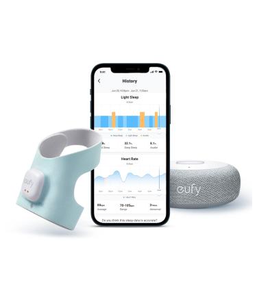 eufy Baby S320 Smart Sock, Smart Baby Monitor, Track Sleep Patterns and Heart Rate, Soft and Comfortable, for Babies 0-18 Months, Use for 24 Hours, No Monthly Subscription Fee