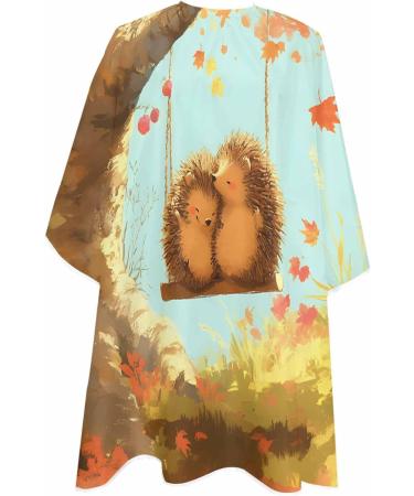 Fall Maple Tree Barber Cape - Stylish Hair Cutting Cape for Men Women & Kids | Adjustable 55x63 Inch Autumn Design for Salons & Home Use - Buy Online on GoSupps.com
