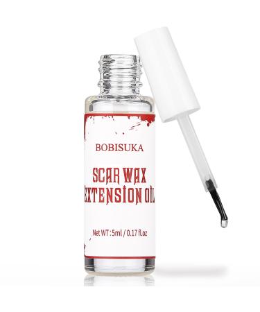 BOBISUKA Scar Wax Extension Oil for Professional SFX Makeup Fake Wound Modeling Extension Oil Smoothly Non-Sticky Halloween Special Effects Makeup Extension Oil - 0.17OZ