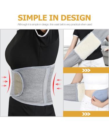 GLEAVI Wool Warm Uterus & Lumbar Support Belt for Women & Men | Adjustable Waist Warm Belt for Back Pain Relief - Buy Online on GoSupps.com