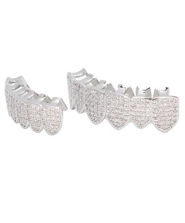 Shop Cold Plated Copper Grillz - Bling Teeth Decoration for Halloween & Hip Hop - International Shipping Available - Buy Online on GoSupps.com
