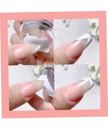 Nail Art Stamper Silicone Manicure Jelly Stamping Head Nail Supply Tools 4.2cm White nail art stamper - Buy Online on GoSupps.com