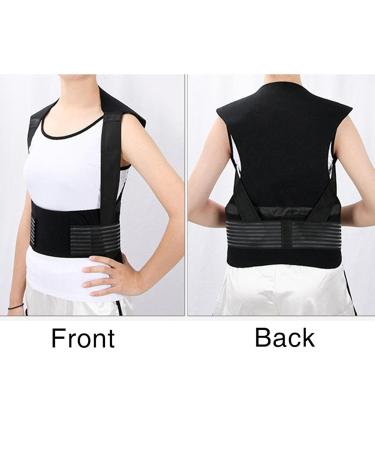 Acouto Heated Waist Brace Vest Adjustable Velcro Soft Design Ideal for Pain Relief | International Shipping Available - Buy Online on GoSupps.com