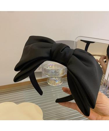 Uchyius Big Bowknot Headband for Women and Girls - Cute Black Hair Accessory - Buy Online on GoSupps.com