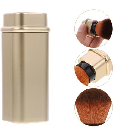 Purse Organizer Flexible Powder Puff Cosmetics Brush Travel Banana Clip Face Powder Earrings for Women Makeup Powder Brush Major Wallet Miss 2.7*2.7cm golden - Buy Online on GoSupps.com
