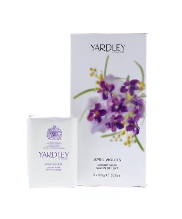 Yardley of London Perfumed Soap for Women April Violets 3.5 Ounce
