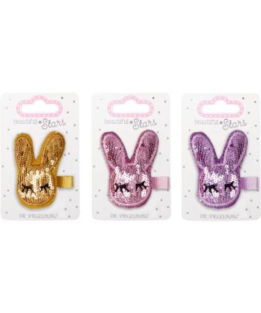 Glitter Bunny Hair Clip - Beautiful Stars | 1 Piece - International Shipping Available - Buy Online on GoSupps.com