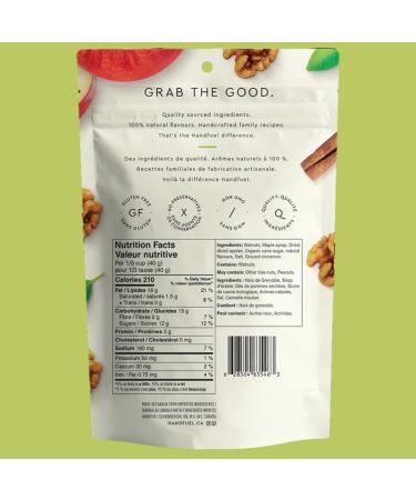 Handfuel Apple Pie Walnuts Hand Roasted Walnuts 3g of Protein Non-GMO Vegan Friendly Plant Based Flavoured Nuts - 120 Grams - Buy Online on GoSupps.com
