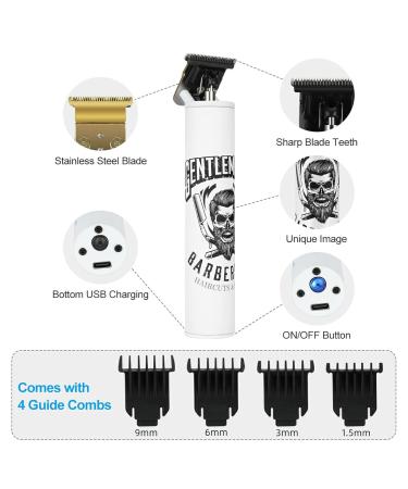 BESTBOMG Electric Clippers - Rechargeable Cordless T-Blade Trimmer & Beard Grooming Kit for Men - Buy Online on GoSupps.com