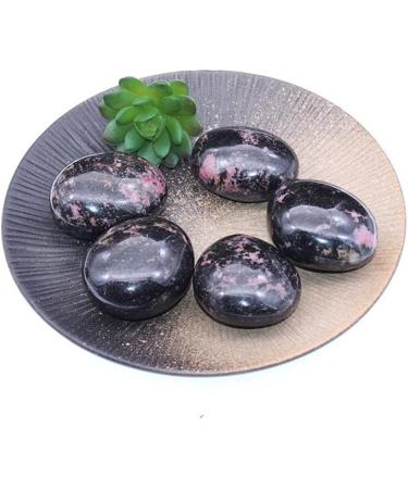 Balance Natural Crystal Stone Plum Blossom Tourmaline Palm Stone Polished Stones Specimen Natural Stones and Minerals Lucky Stone Decorative Stones - Buy Online on GoSupps.com