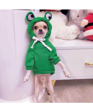 Xiaoyu Pet Clothing | Warm Dog Hoodies & Sweatshirts for Autumn/Winter - Puppy Coats with Fruit & Frog Hoods in XXL - Buy Online on GoSupps.com