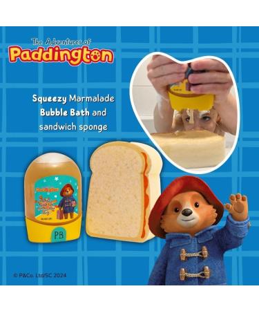 Paddington Bear Marmalade Sandwich Gift Set - Children's Bubble Bath and Bath Sponge - Children's Gift - Buy Online on GoSupps.com