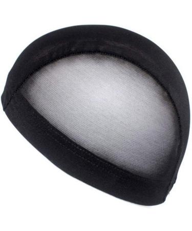 Buy Tosssper Black Mesh Elastic Wig Caps - Open End Fish Net Dome Hat for Women | Perfect Wig Accessories - Buy Online on GoSupps.com