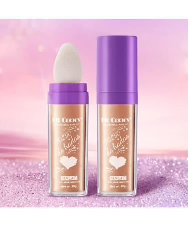 GL-Turelifes Fairy Stick Highlight Powder - Shimmer & Glow with Puff Fairy Bomb - 02 Charm Silver - Buy Online on GoSupps.com