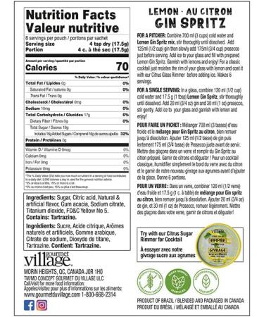 Gourmet du Village Gin Spritz Lemon Mix - Buy Online on GoSupps.com