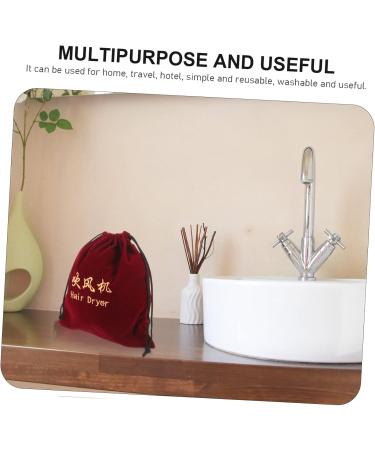 BELLIFFY 3 Pcs Hair Dryer Storage Bag Drawstring Bags Travel Blow Dryer Hair Tools Travel Bag Fabric - Buy Online on GoSupps.com