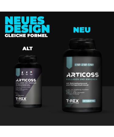 Glucosamine Chondroitin High-Dose Supplement for Joints Bones & Cartilage | Articoss with Collagen MSM Hyaluronic Acid & Devil Claw - 60 Tablets - Buy Online on GoSupps.com