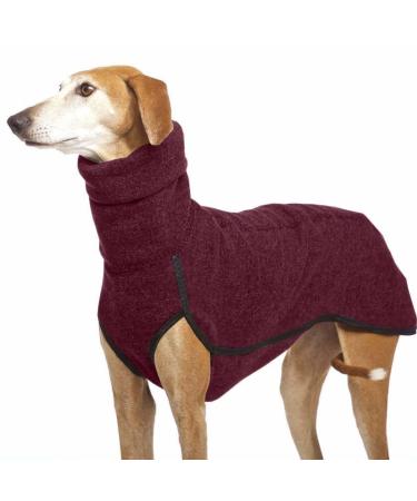 Autumn and winter warm greyhound Labrador Shepherd Great Dog Clothing turtlovers sweater stretch fleece dog sweater vest pet jacket coat suits red s red s