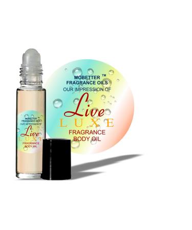 MOBETTER FRAGRANCE OILS' Our Impression of Live Luxe (W) Body Oil 1/3 oz roll on Glass Bottle