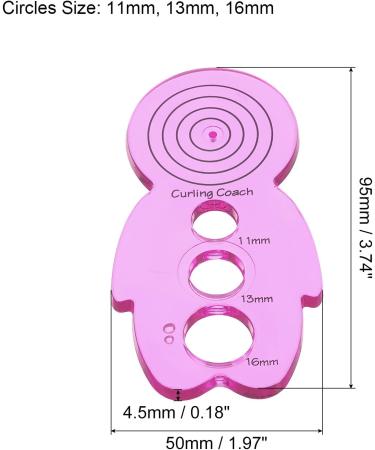 Paper Quilling Curling Coach Tool 2 Pack - Flower Rolling for Art & Craft DIY Projects - Pink - Buy Online on GoSupps.com