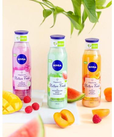 NIVEA Fresh Blends Watermelon Shower Gel 300ml - Vegan Women's Shower Gel with Natural Watermelon Juice, Mint & Coconut Milk - Buy Online on GoSupps.com