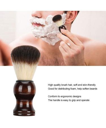 Premium Hair Shaving Brush for Men | Hardwood Handle | Best for Wet Shaving with Foam & Soap - Buy Online on GoSupps.com
