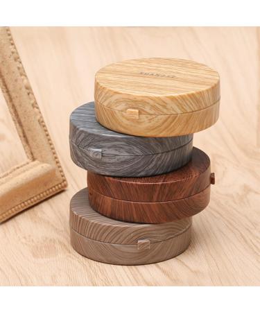 Partykindom Portable Contact Lens Case with Mirror - Travel Eye Care Set with Wood Grain Design | Perfect Lens Holder for Eye Contact Lenses - Buy Online on GoSupps.com