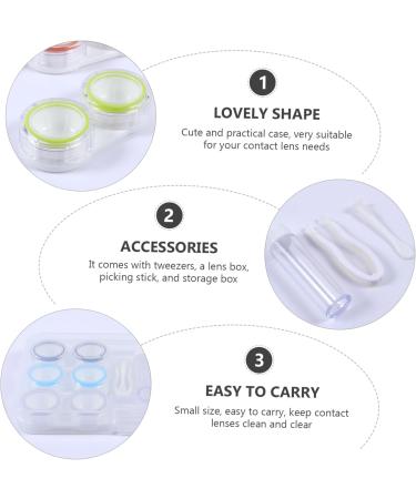 Buy Homsfou Colored Contact Lens Container - Stylish & Portable Storage Box for Travel | Ideal for Chinese Balls & Lentil Holders | Shop Internationally! - Buy Online on GoSupps.com