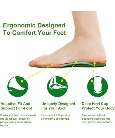 X-MUSCLE Sport Insoles for Men and Women - Shock Absorbing Anti-Impact Inserts for Foot Pain Relief and Fatigue - Breathable and Biodegradable - Living Coral - Buy Online on GoSupps.com