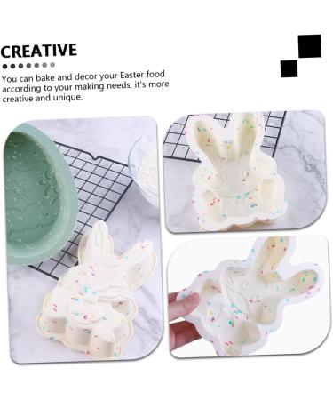 Easter Egg Silicone Mold Rabbit Fondant Molds Tapas De Ajustables Molds for Resin Easter Fondant Silicone Body Wash Scrubber Homemade Cookies DIY Silica Gel Cheese Dessert 19X13X3CM - Buy Online on GoSupps.com