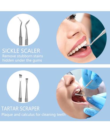 SENLMER Dental Tools Kit - Professional Teeth Cleaner & Plaque Remover with Stainless Steel Picks, Scalers & Tartar Cleaning Set for Dentists, Personal & Pet Oral Care - Case Included (Style 2) - Buy Online on GoSupps.com