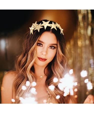 EARENT Gold Star Headband - Pearl Hair Hoop for Women and Girls | Holiday Party Costume Hair Accessory - Buy Online on GoSupps.com