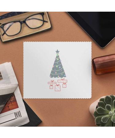 Shop Azeeda Silver Christmas Tree Microfiber Glasses Cleaning Cloths 2 Pack | International Shipping Available - Buy Online on GoSupps.com