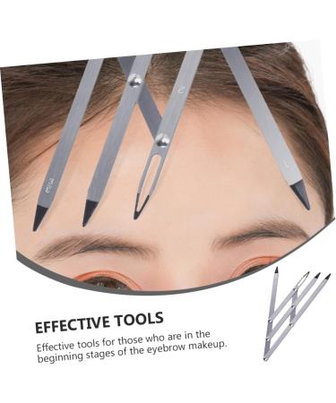 Beavorty 3 pcs tattoo eyebrow ruler mold kit Stainless Steel Eyebrow Ruler Tool eyebrow microblading ruler - Buy Online on GoSupps.com