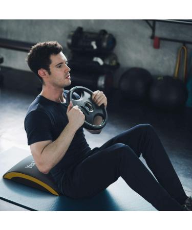 Yes4All Ab Exercise Mat - Yellow/Black Abdominal Wedge - Buy Online on GoSupps.com