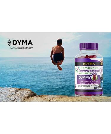 DYMA Elderberry Gummies for Kids 8 in 1 Black Seed Oil Gummies With Multivitamins A C D3 E Zinc Black Elderberry Berry Blast Flavor Non-GMO No Corn Syrup Gluten Free 60 Cold & Flu Gummies* - Buy Online on GoSupps.com