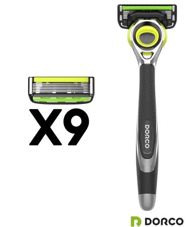 Dorco Pace 6 Pro 3D Motion Razor System - 1 Handle + 9 Cartridge Set - Buy Online on GoSupps.com