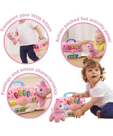 VTech Cosy Kitten Carrier Interactive Baby Activity Center | Educational Musical Toy | Pink, 9 months - 3 years - Buy Online on GoSupps.com